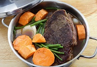 foods that help gut health such as beef broth or beef stock soup